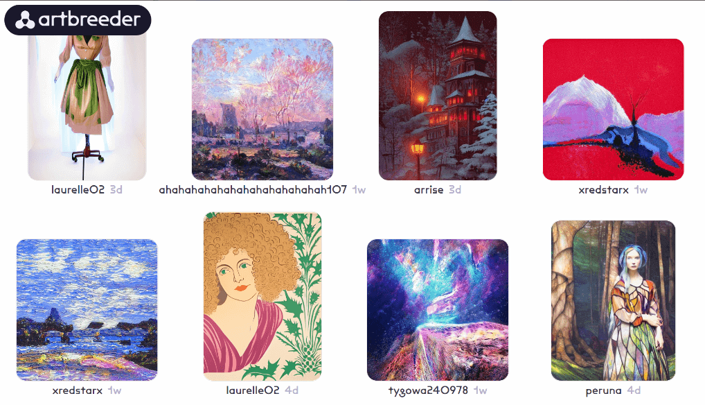 ai绘画生成器Artbreeder