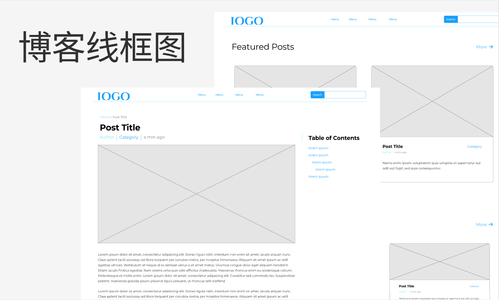 UI线框图模板，免费下载