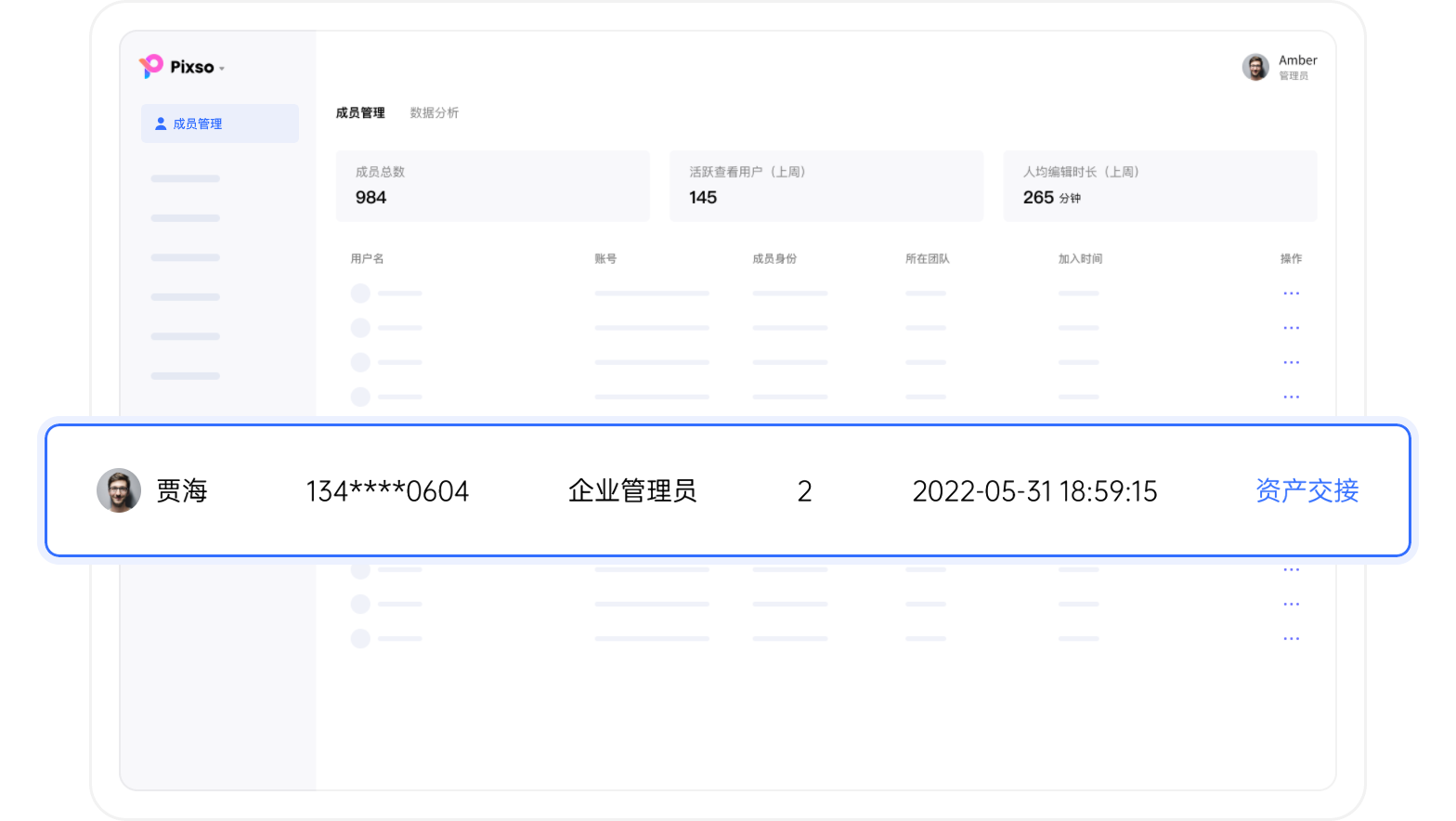 新增企业级管理员  统筹企业全局情况，邀请团队成员与审核移除，让团队协作更加默契。